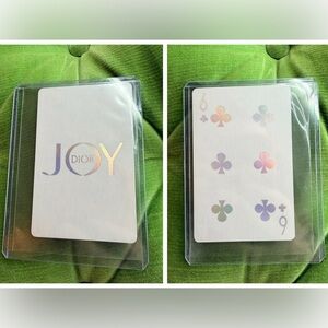 Dior JOY Iridescent Playing Card 6 of Clubs